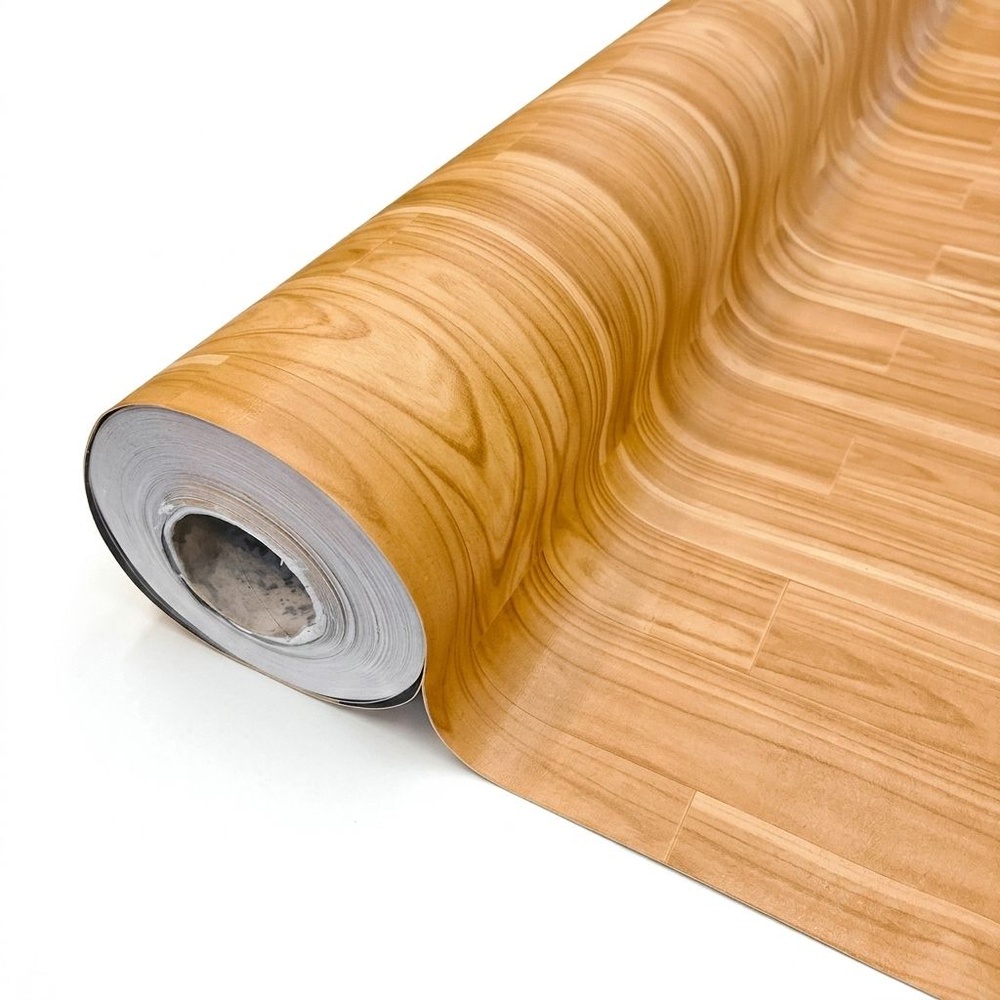พรมวิทยาศาสตร์ รุ่นAM266/5A ขนาด1.8ม.x5ม. หนา1.2มม. ลายไม้ปาร์เก้น้ำตาล