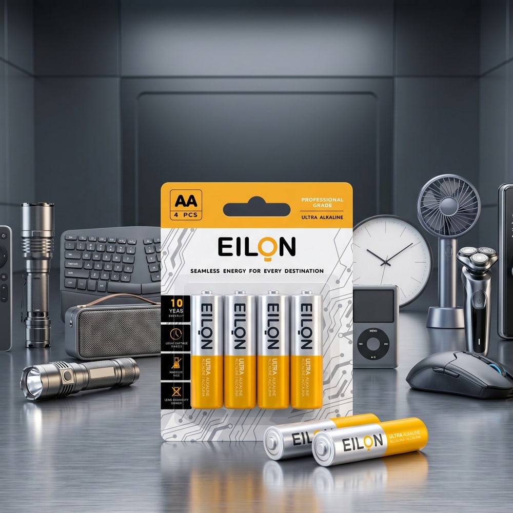 EILON ถ่านอัลคาไลน์ AA 2800mAh รุ่นTP-AA-4P (แพ็ค 4 ก้อน)