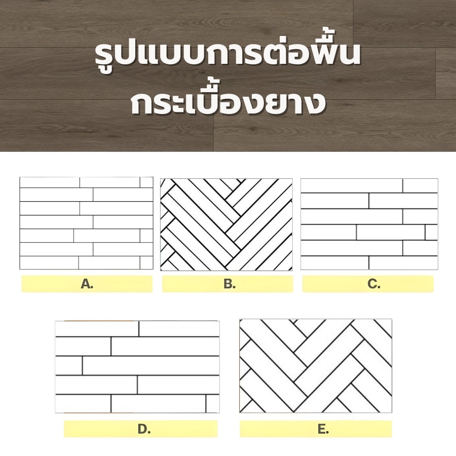 กระเบื้องยาง SPC Click lock 184x1220x4มม รุ่น 67283-2 (2.694ตรม./12แผ่น) TAPIO Chocolate Oak