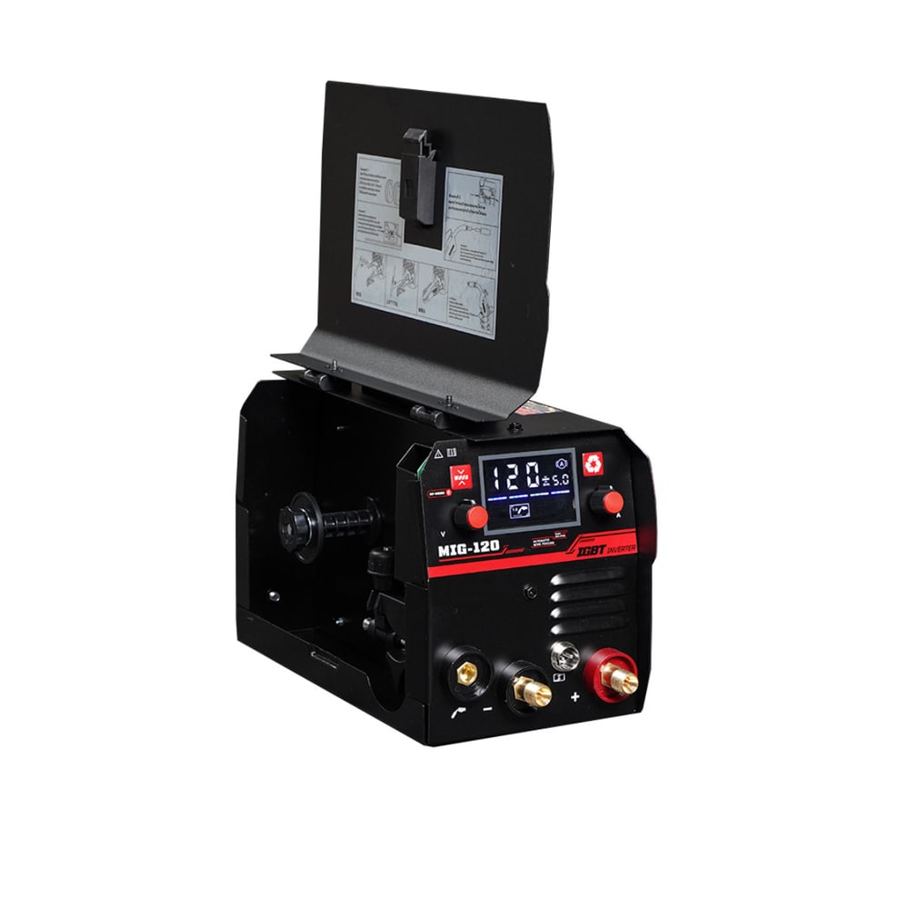 BISON เครื่องเชื่อม INVERTER MIG/MMA 120แอมป์ (LCD) รุ่น MIG/MMA-120A1K 1 กก. ไม่ใช้แก๊ส