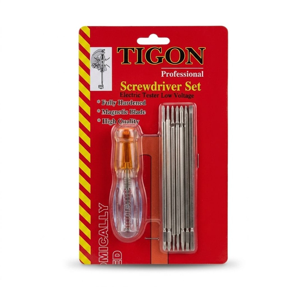 TIGON ไขควงลองไฟ 7 ตัวชุด