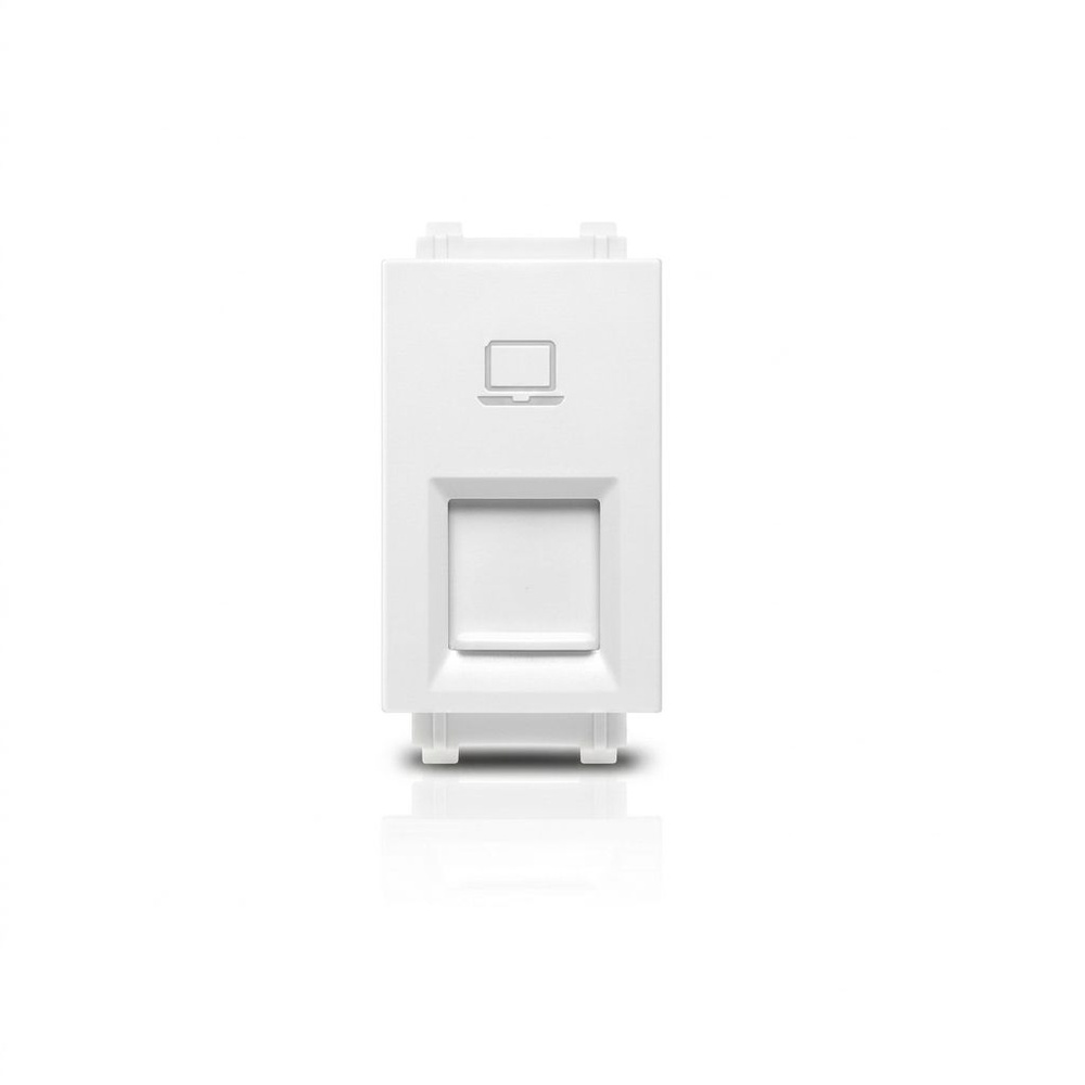 PHILIPS เต้ารับคอมพิวเตอร์ ลีฟ RJ45, Cat6 สีขาว