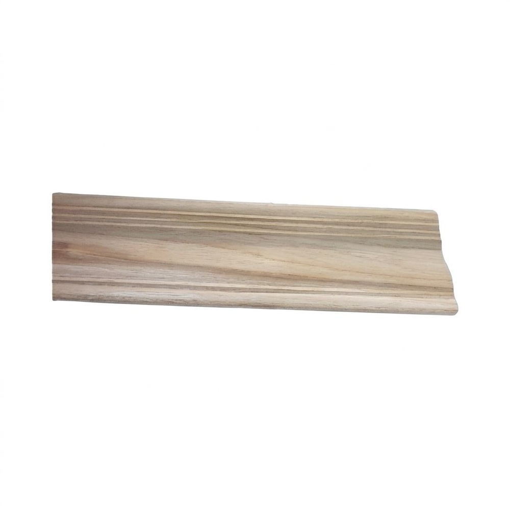 ไม้บัวบนไม้สัก(บัวฝ้า) ลายร่องเงิน2 SJK58 5/8"x4"x2.00ม.