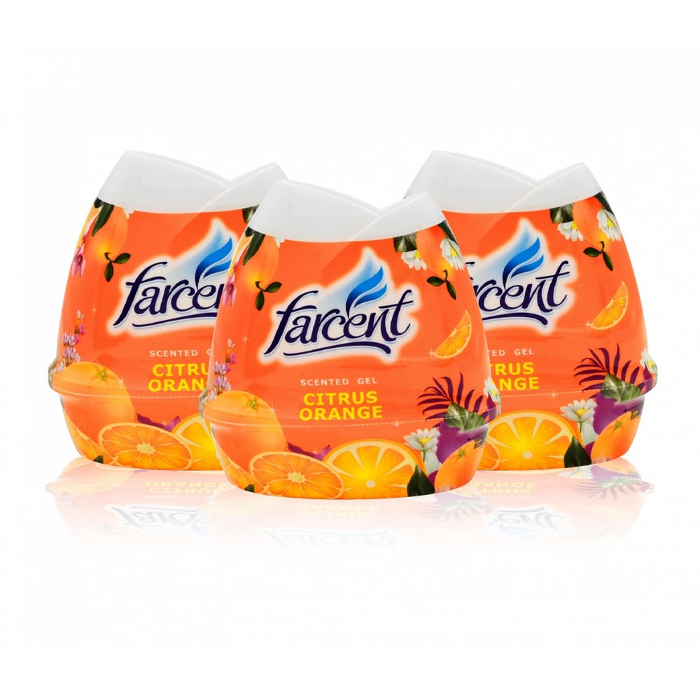 FARCENT เซ็นท์เต็ดเจลฟาร์เซ็นท์ กลิ่นส้ม 200 กรัม (2แถม1/แพ็ค)