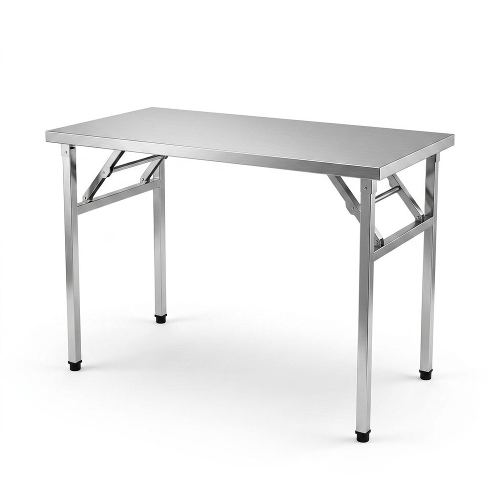SANE โต๊ะพับอเนกประสงค์สเตนเลส รุ่น PQS-A002 ขนาด 75x60x120ซม. สีเงืน