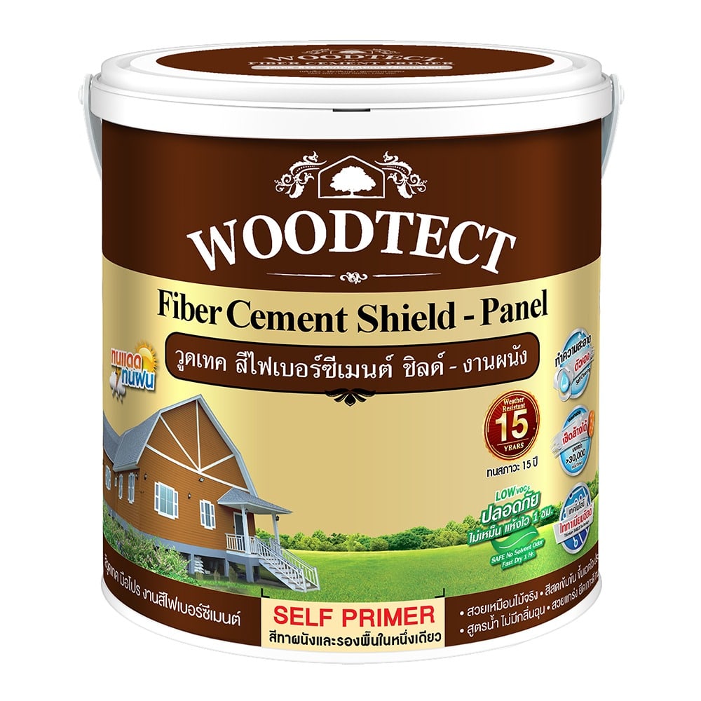Woodtect วูดเทค ไฟเบอร์ซีเมนต์ FO-200 เงา 1กล. สีใส