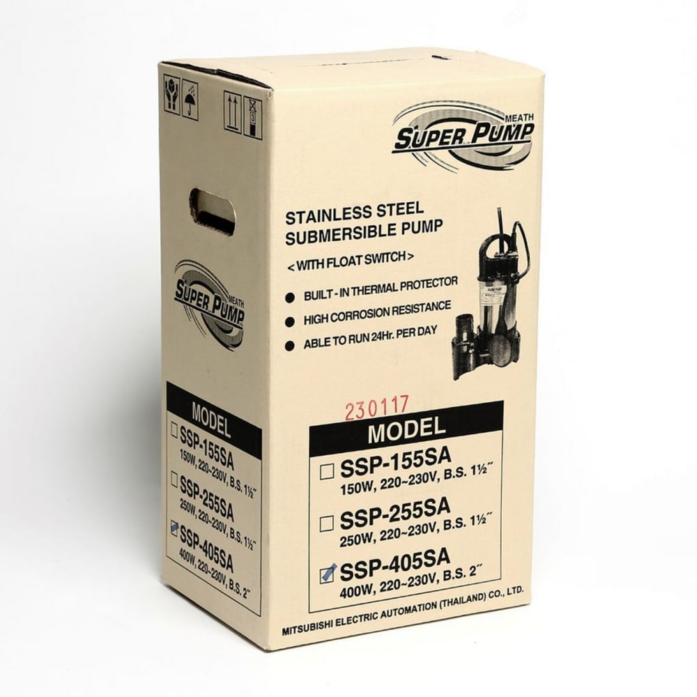 ปั๊มจุ่มสแตนเเลส มีลูกลอย SSP-405SA