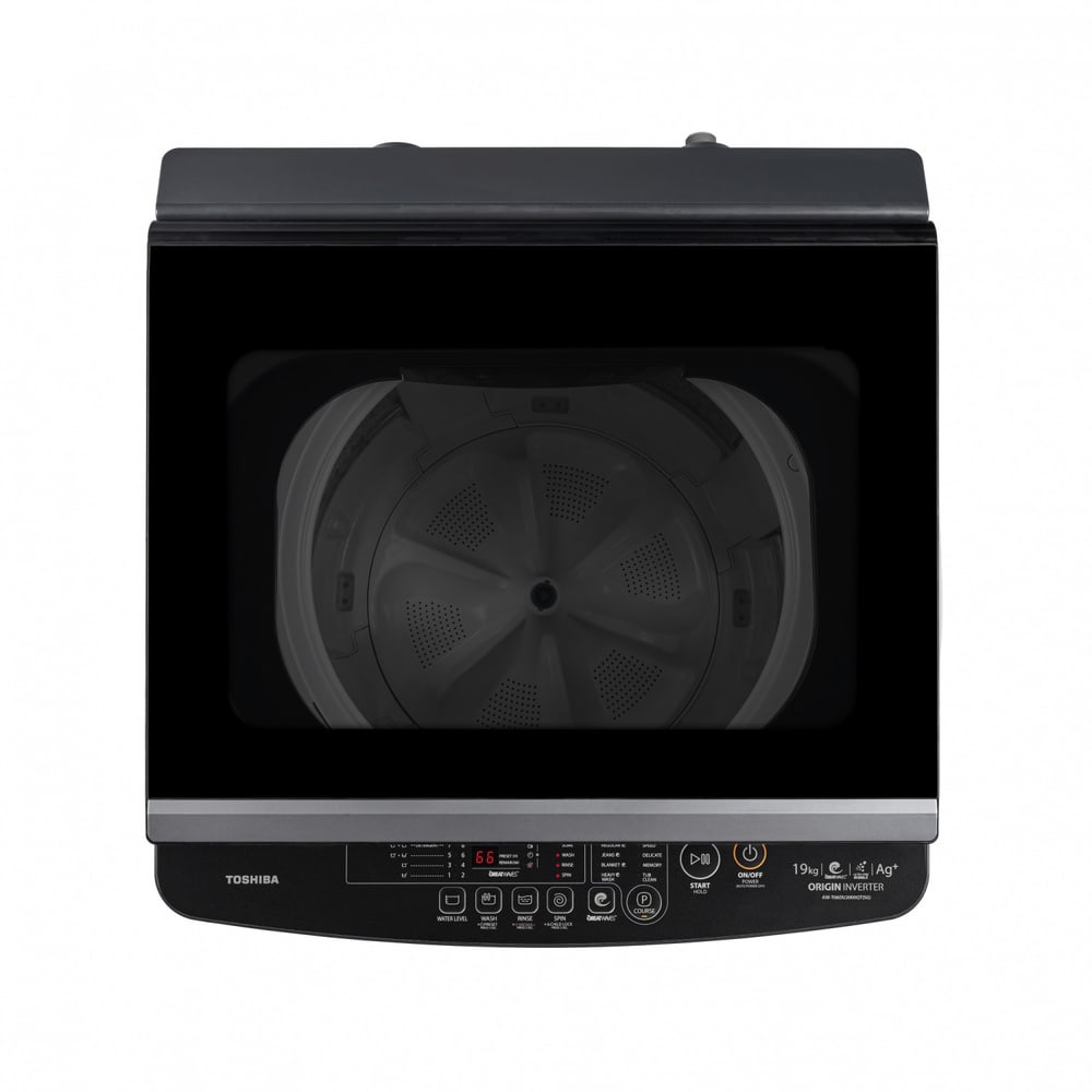 TOSHIBA เครื่องซักผ้าอัตโนมัติ 19 kg. AW-T06DU2000QT(SG) สีซิลเวอร์