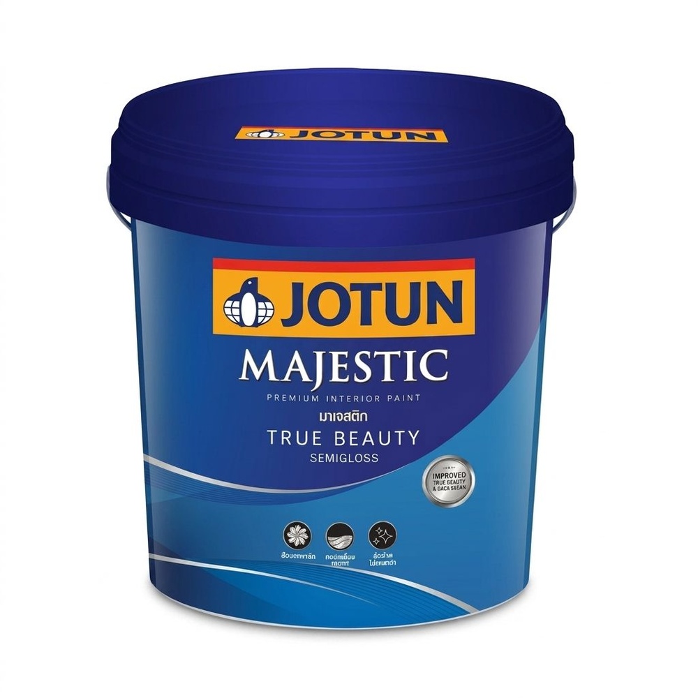 Jotun สีน้ำภายใน มาเจสติก ทรูบิวตี้ กึ่งเงา (NEW) เบส เอ 9ลิตร