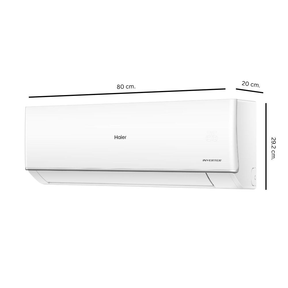 HAIER เครื่องปรับอากาศ Inverter ขนาด 9,200 BTU รุ่น HSU-09VQRC05 สีขาว
