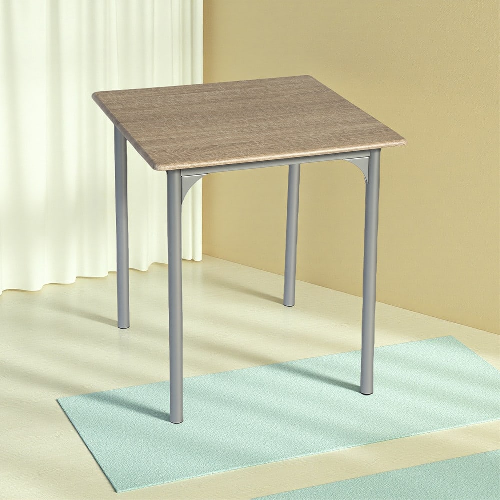 Delicato ชุดโต๊ะอาหาร 2 ที่นั่ง รุ่น Aiko โต๊ะ:70X70X76ซม. เก้าอี้:42X48X87ซม. สีน้ำตาลอ่อน