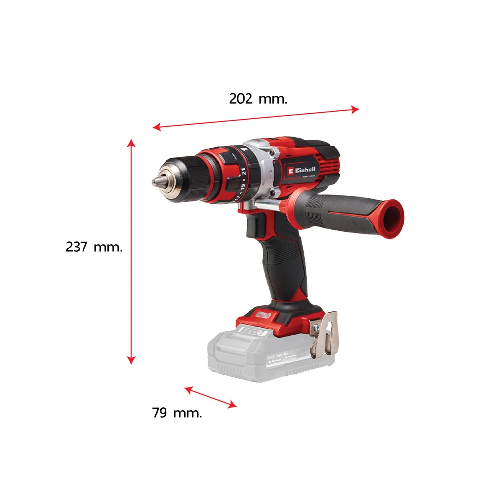 Einhell สว่านกระแทกไร้สาย 18V 48Nm. รุ่น TE-CD 18/48 Li-i Solo (เครื่องเปล่า)