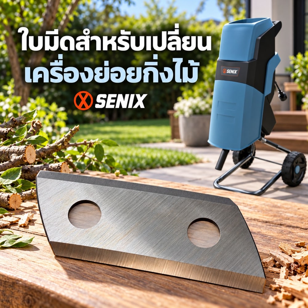 อะไหล่ ใบมีด SENIX เครื่องย่อยกิ่งไม้ 2200W รุ่น YT5466 ขนาด 40mm 3922004200149