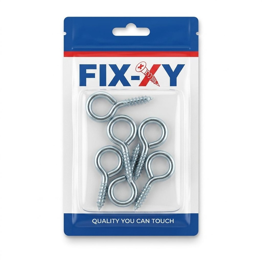 ตะขอห่วงกลม เบอร์12 รุ่น EK-009-S (6ชิ้น/แพ็ค) FIX-XY