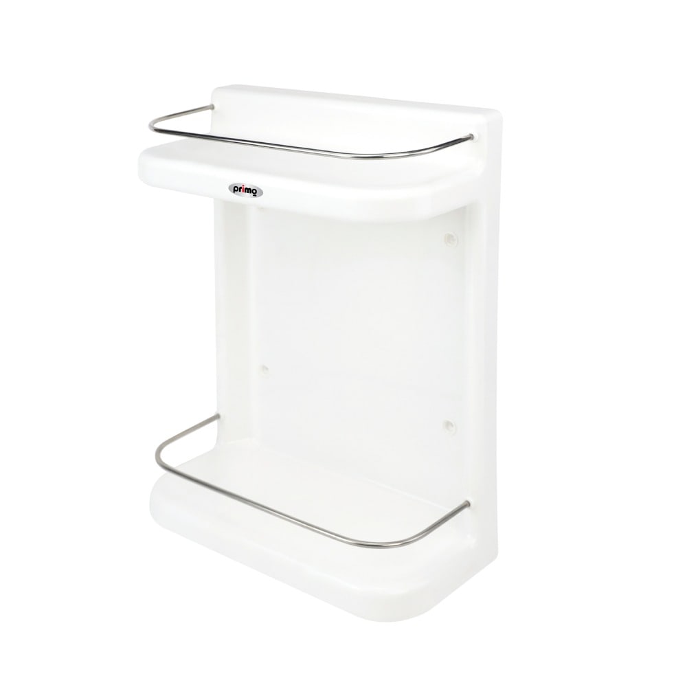 Primo ชั้นวางแชมพู 2 ชั้น พร้อมราว Stainless 304 รุ่น Compact Fit