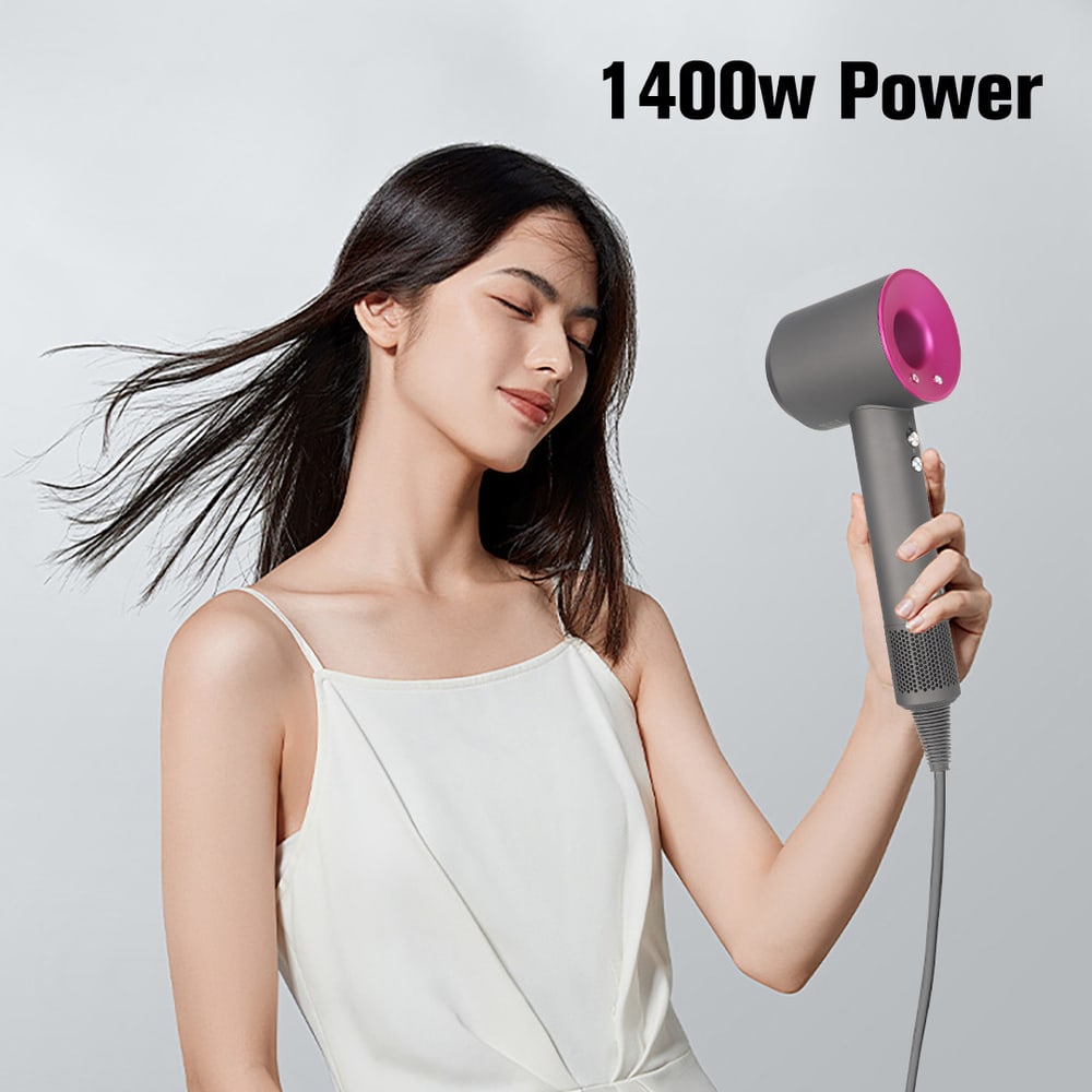 BENKA ไดร์เป่าผม 1400W รุ่น BA03 สีชมพู-เทา