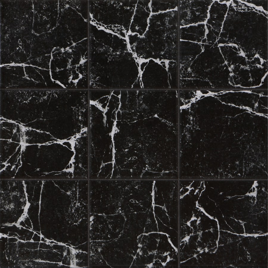 Marbella กระเบื้องเซรามิคปูพื้น 40X40 ซม. รุ่น บริค ดำ ZYB456 Matt (12P)