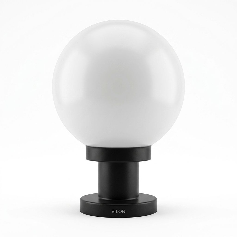 EILON โคมไฟหัวเสาทรงกลม ขนาด 10 นิ้ว รุ่น TVZT110-10 สีขาวขุ่น