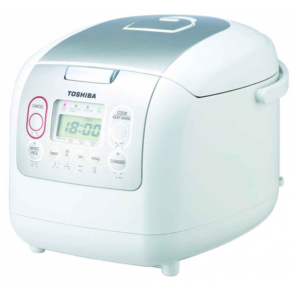 TOSHIBA หม้อหุงข้าวดิจิตอล1.0 ลิตร RC-10NMF(WT)A สีขาว