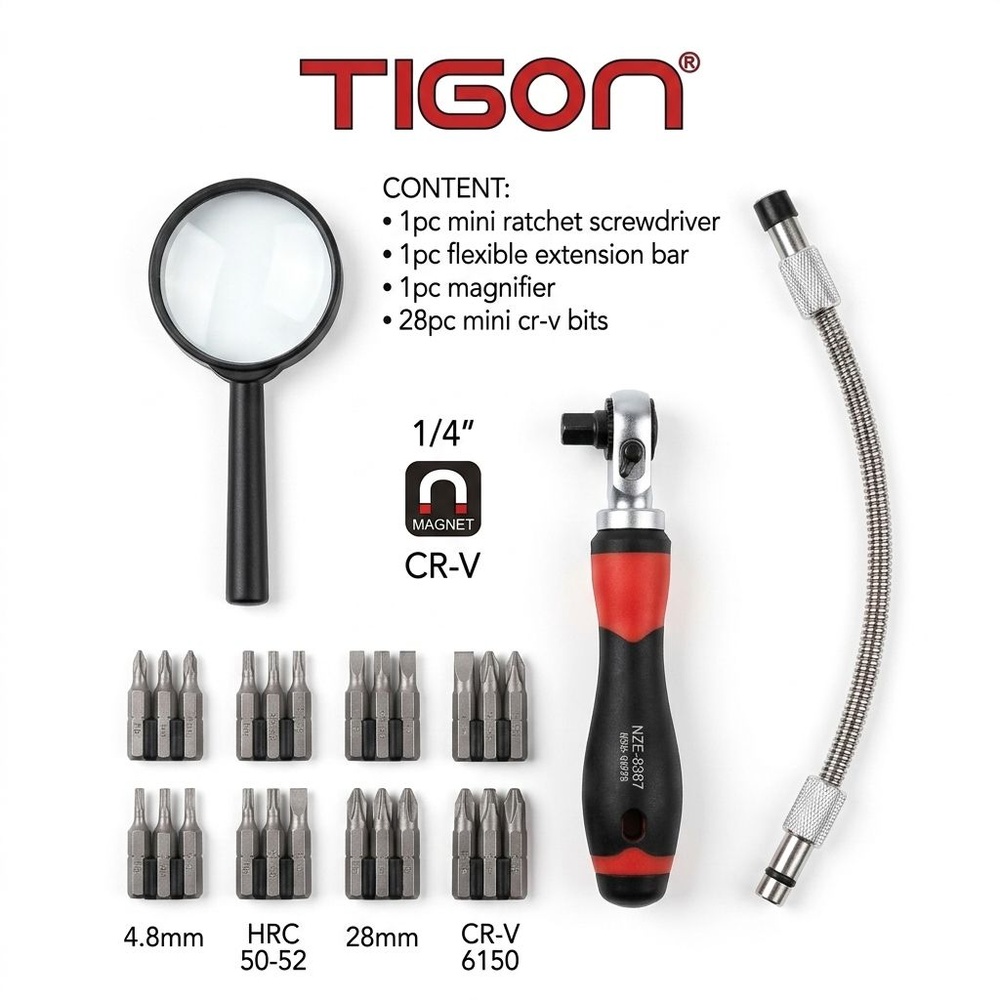 TIGON ชุดเครื่องมือ 31 pcs. รุ่น NZE-8367