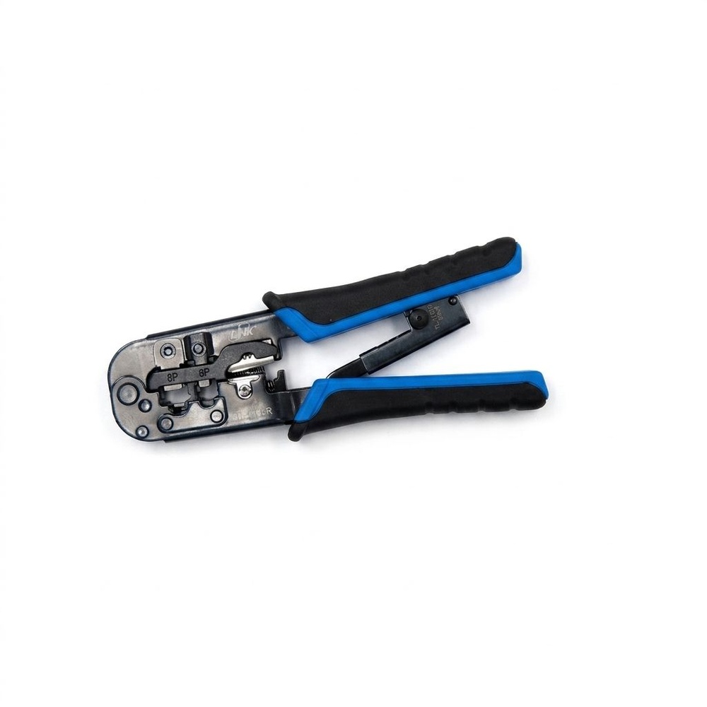 LINK คีมเข้าหัวตัวผู้ RJ45,RJ11,4 Pos รุ่น TL-1103R สีน้ำเงิน