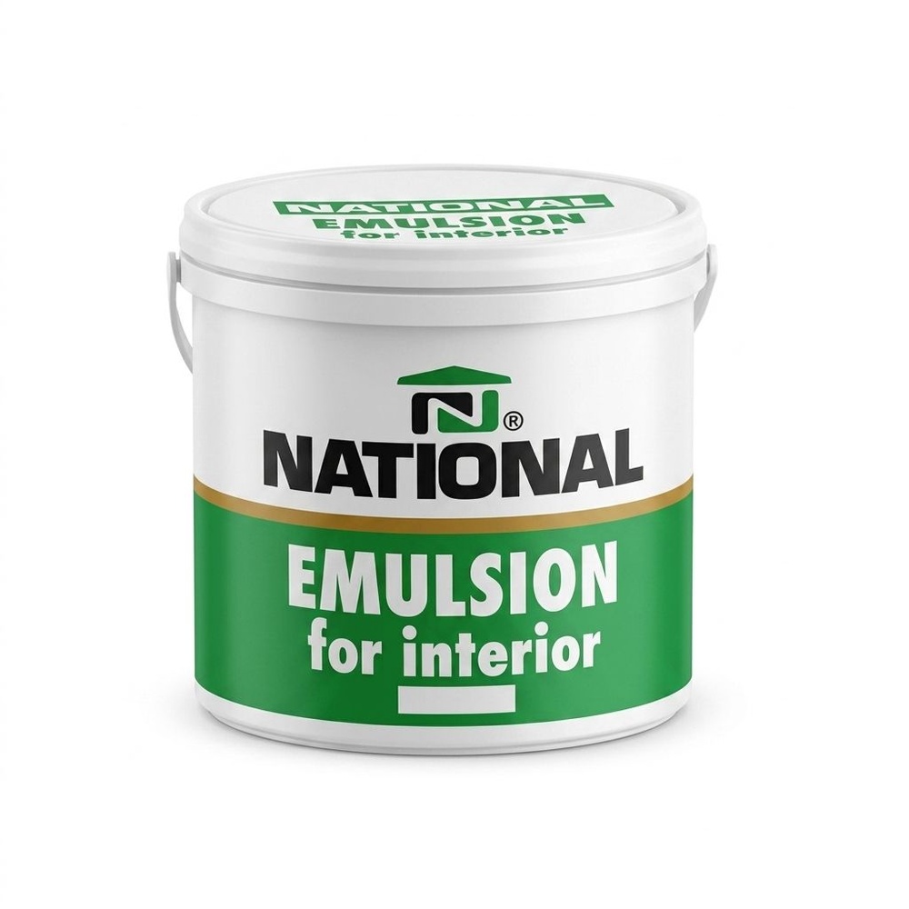 National สีน้ำทาภายใน ด้าน 300 แกลลอน สีขาว