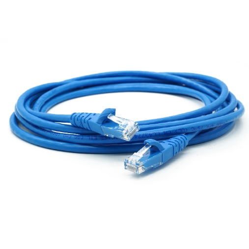LINK สายแลน สายพ่วง CAT-5E RJ45 ยาว 10 M.รุ่น US-5020LZ-4 สีฟ้า