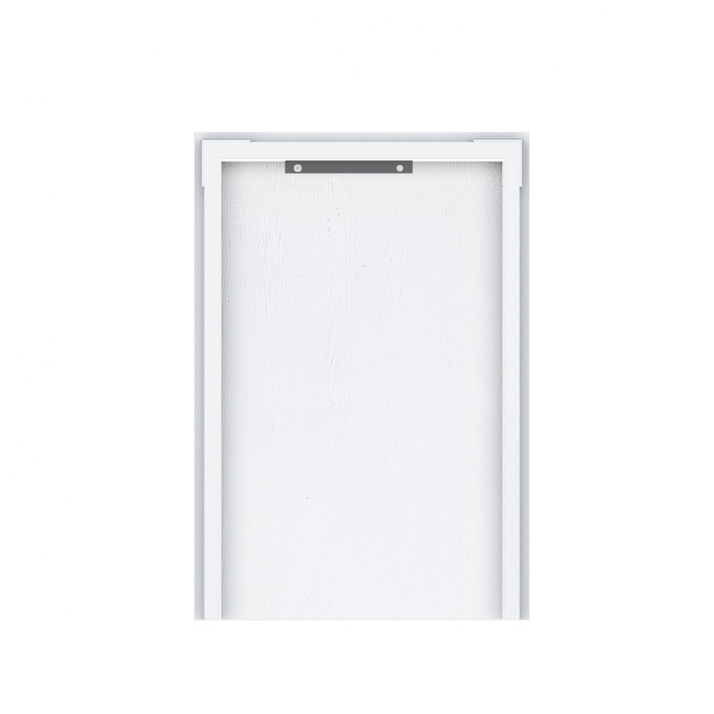 CLOSE Lumine บานถังแก๊ส uPVC 50x75 ซม. เซาะร่อง สีเพียวไวท์