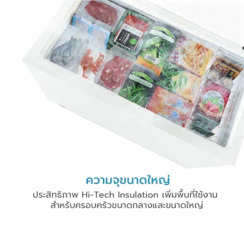 MIDEA ตู้แช่แข็งฝาทึบ ขนาด 10.5 คิว รุ่น MDRC411FZG01TH สีขาว