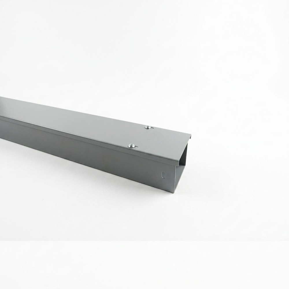 ATMOS รางไวร์เวย์เหล็ก 4นิ้วx4นิ้วx2.4m. สีเทา