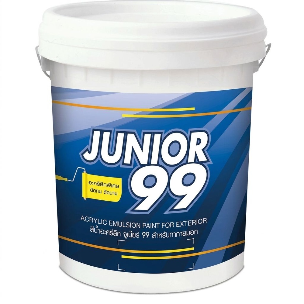 NIPPON PAINT สีน้ำภายนอก JUNIOR 99 900 ขนาด 5 แกลลอน สีขาว