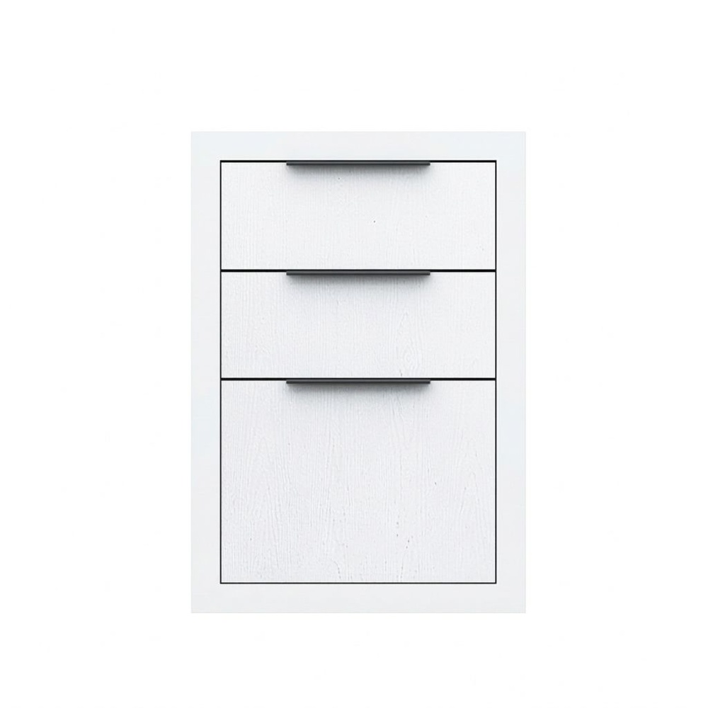 CLOSE Lumine ตู้ลิ้นชัก uPVC 44X65 ซม. เซาะร่อง สีเพียวไวท์