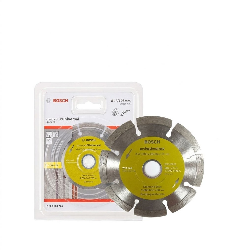BOSCH ใบเพชร 4 นิ้ว ตัดกระเบื้อง/คอนกรีต/แกรนิต Universal Standard รุ่น #726