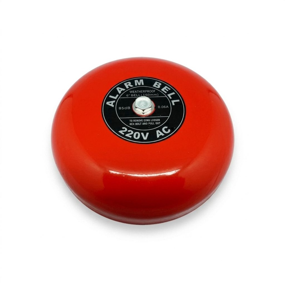 กริ่งสัญญาณเตือนภัย 220Volt 85dB ขนาด 6"