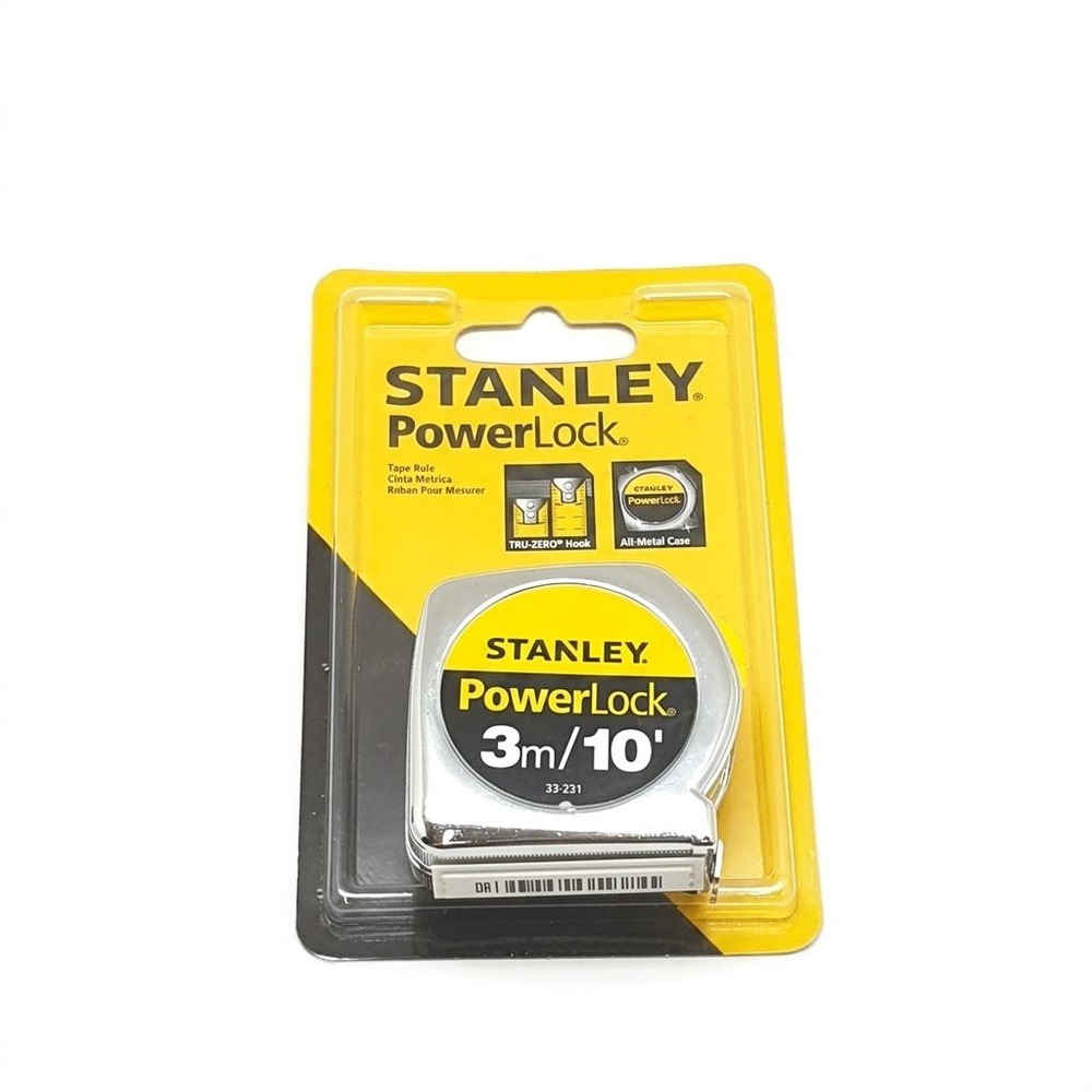 STANLEY ตลับเมตร 3 เมตร รุ่น POWERLOCK 3M 33-231