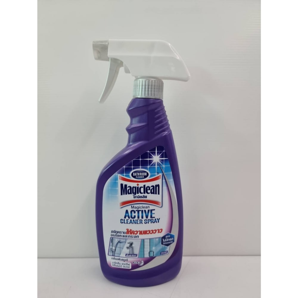 MagiClean น้ำยาทำความสะอาดห้องน้ำ ชนิดสเปรย์ กลิ่น เฟรช บูเก้ 500 มล. สีม่วง
