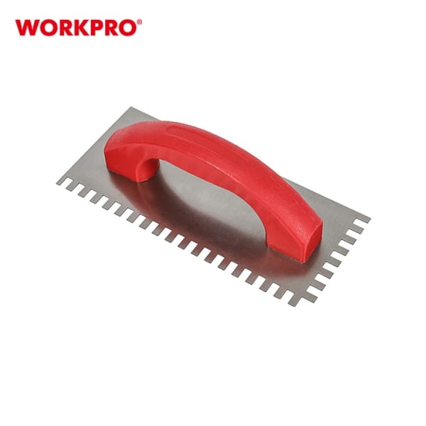 WORKPRO เกรียงหวีด้ามพลาสติก ฟันขอบหยัก 6x6 มม. รุ่น WP323011