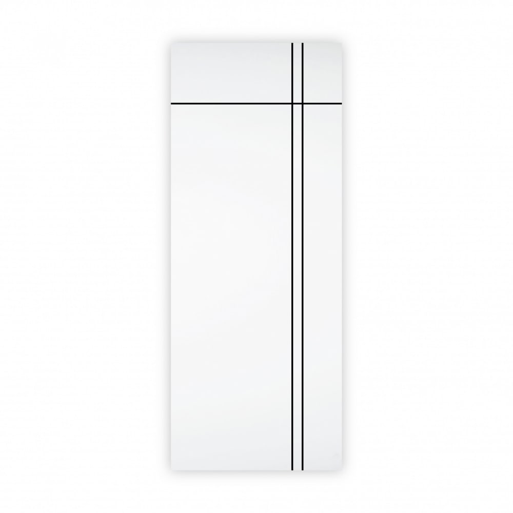 WELLINGTAN ประตูภายนอก UPVC เซาะร่อง รุ่น OK-008N ขนาด 80x200 ซม. สีขาว (เจาะลูกบิด)