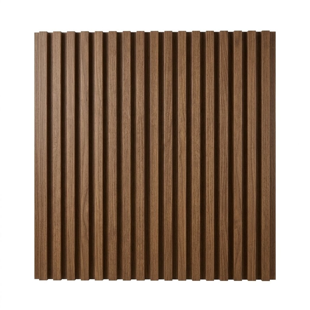 GREAT WOOD แผ่นระแนงอะคูสติก PVC รุ่นJF401-XG-2 ขนาด 300x18x2400mm.สีWalnut Brown