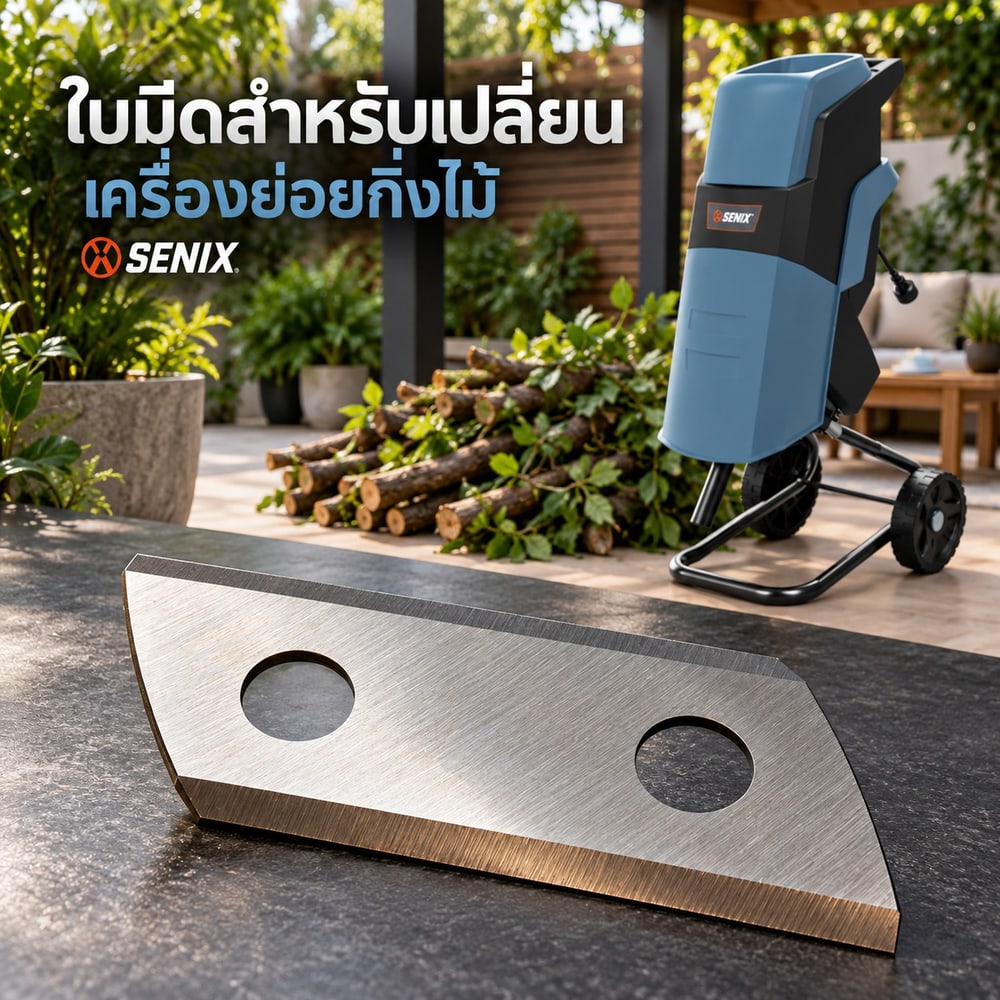 อะไหล่ ใบมีด SENIX เครื่องย่อยกิ่งไม้ 2200W รุ่น YT5466 ขนาด 40mm 3922004200149