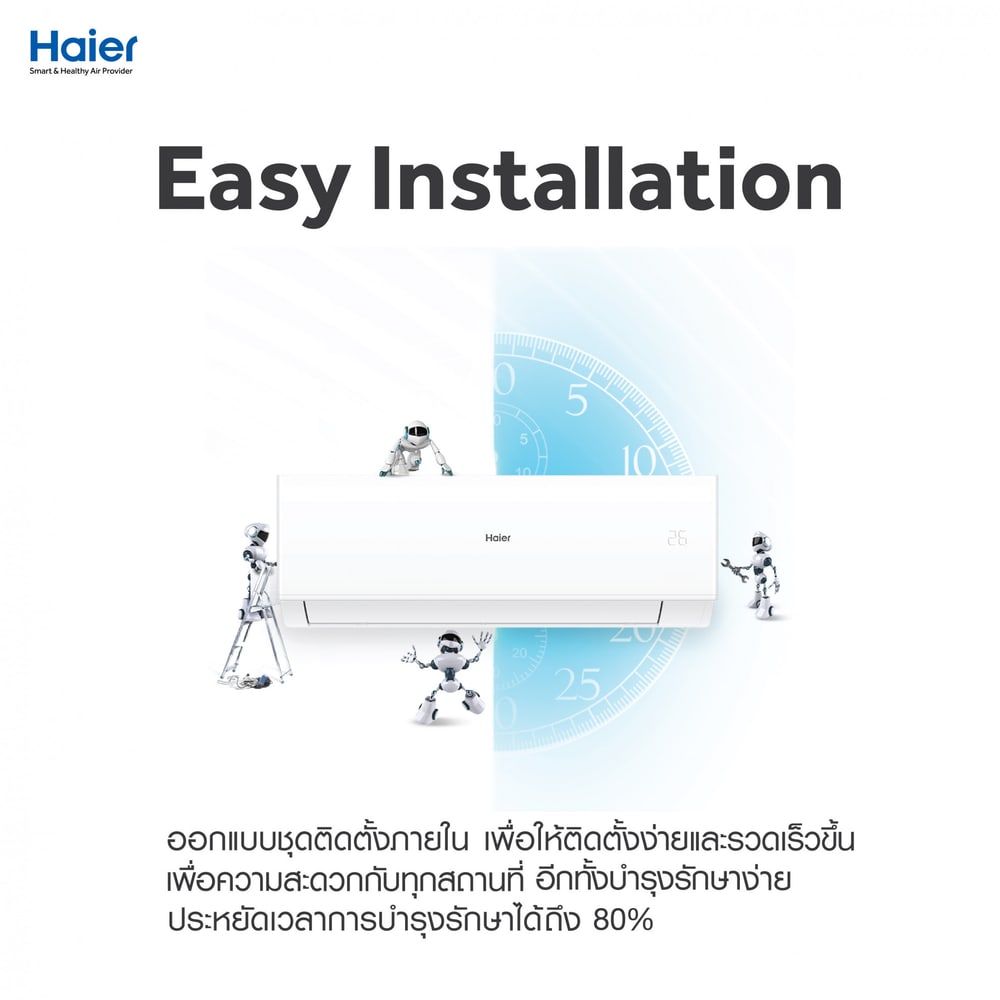 Haier เครื่องปรับอากาศ Fix Speed 9200 BTU HSU-10CQRD03T