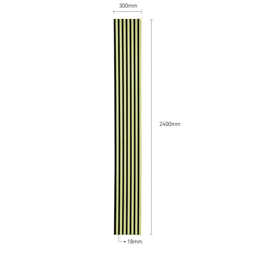 GREAT WOOD แผ่นระแนงอะคูสติก PVC รุ่นJF401-XG-1 ขนาด 300x18x2400mm.สีCozy Cream
