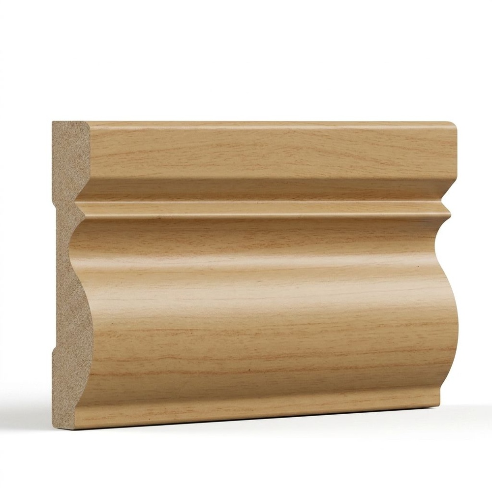 GREAT WOOD ไม้บัวพื้น PS JC195-2 80x11.5x2900มม. สีโอ๊ค