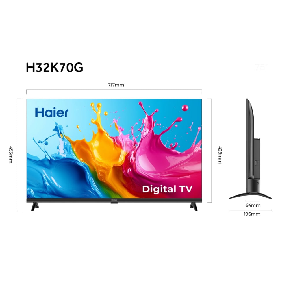 HAIER LED Digital TV 32 นิ้ว รุ่น H32K70G