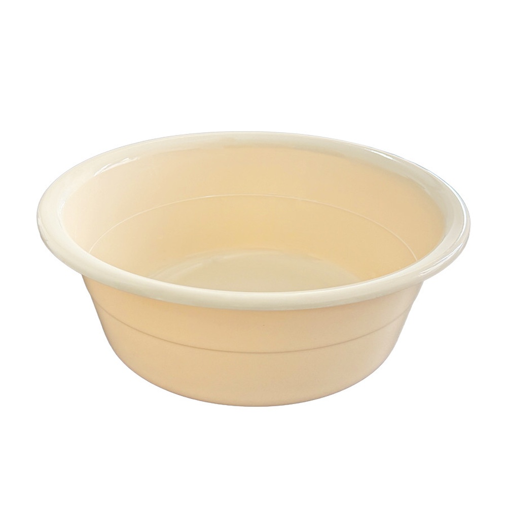 GOME กะละมังพลาสติก ขนาด 36.5x36.5x13.5 ซม. รุ่น GBH-1616 สีเบจ.