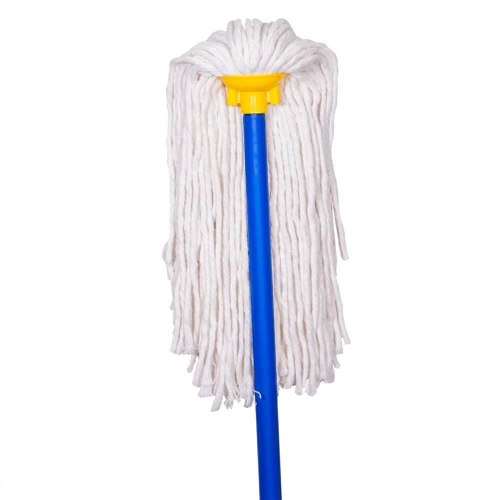 SUPERCAT ม็อบจุก ขนาด 14 นิ้ว ด้ามหุ้ม PVC 350 กรัม สีขาว