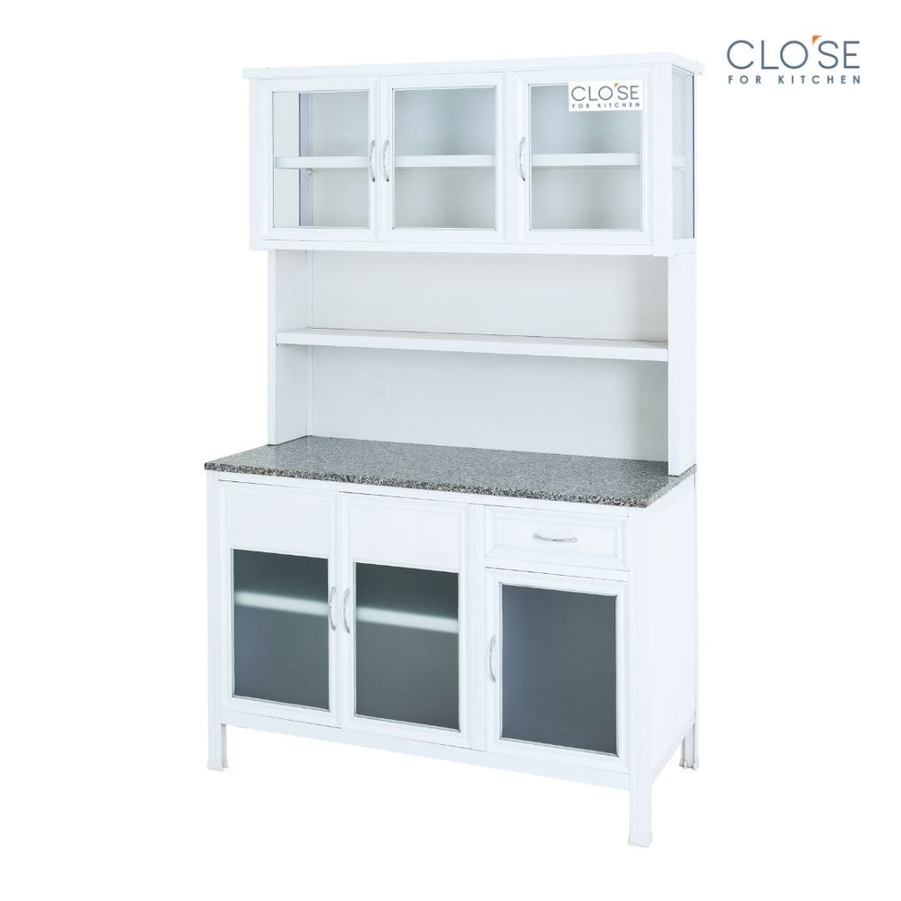 CLOSE ชุดครัวสำเร็จรูป ท๊อปหินแกรนิต รุ่น Glory-NT127 ขนาด 120.5 x 53 x 190 ซม. สีขาว