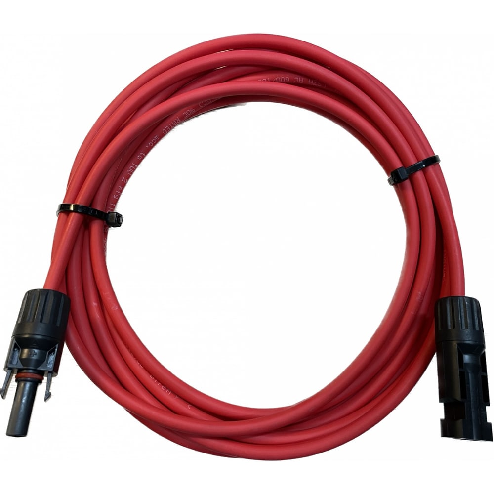 Century สายไฟโซลาร์เซลล์ พร้อมหัว MC4 PV1-F 1x4 SQ.MM. 5 M Red 1000VAC/1800VDC สีแดง