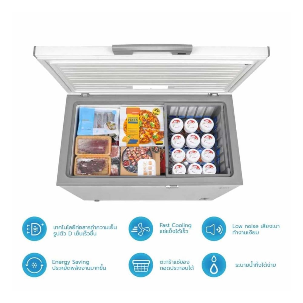 Midea ตู้แช่แข็งฝาทึบ 6.9 คิว MDRC284FEG01TH