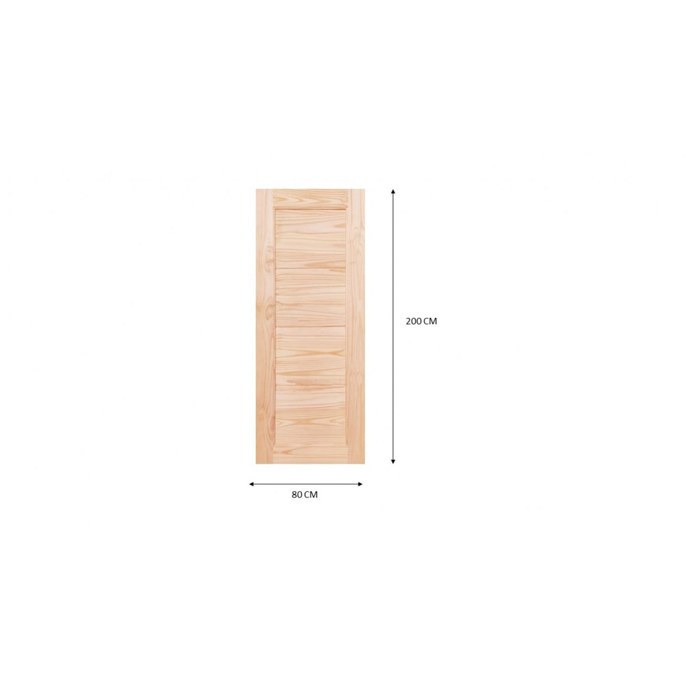 WINDOORS ประตูไม้สนNz ลวดลาย L-171 ขนาด 80x200 ซม.